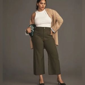 Anthropologie Maeve the Colette cropped wide leg pants Size: 29